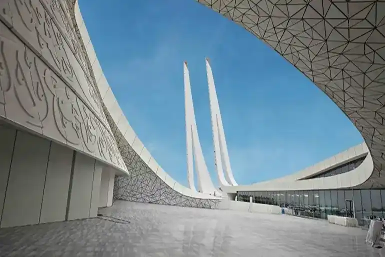 من مساجد قطر - مسجد المدينة التعليمية – مركز المنارتين